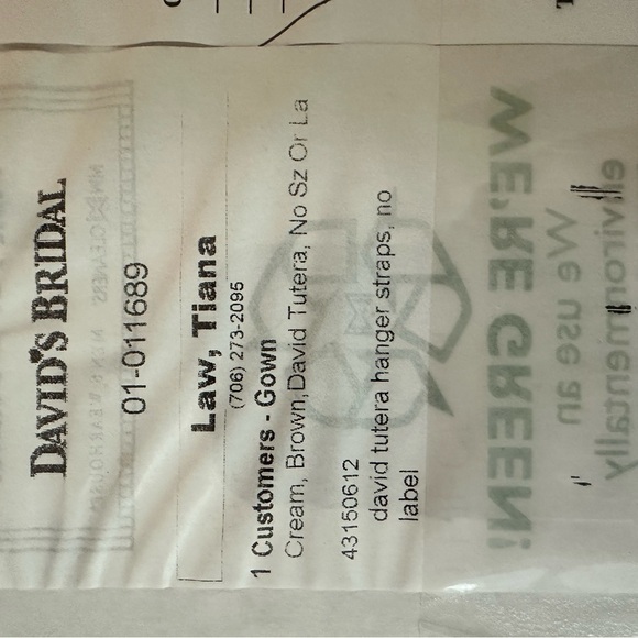 David Tutera Wedding Dress. Size 2. White and Cream. - Picture 8 of 9